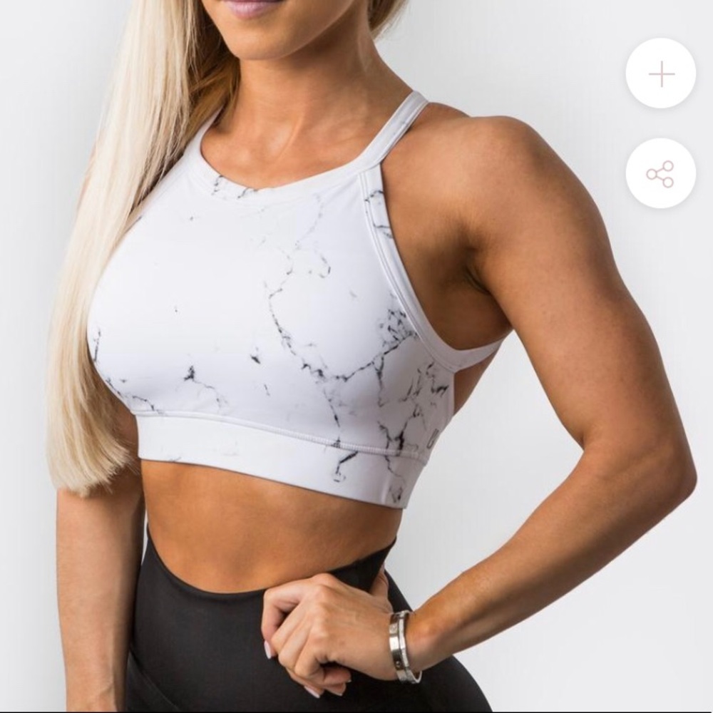 White Marble Bra